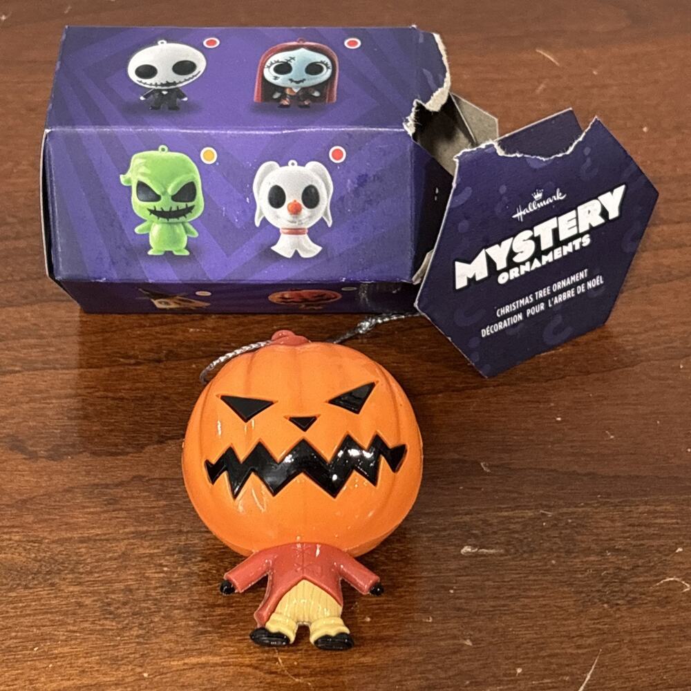 2025 HALLMARK NIGHTMARE BEFORE CHRISTMAS CHASE PUMPKIN KING MYSTERY ORNAMENT